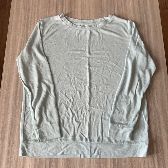 ZYIA Tops Zyia Mint Green Boyfriend Hoodie Poshmark